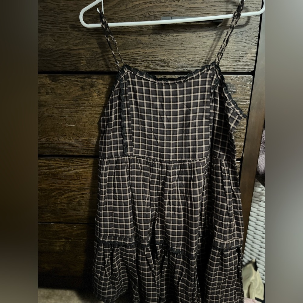 Urban outfitters plaid babydoll dress